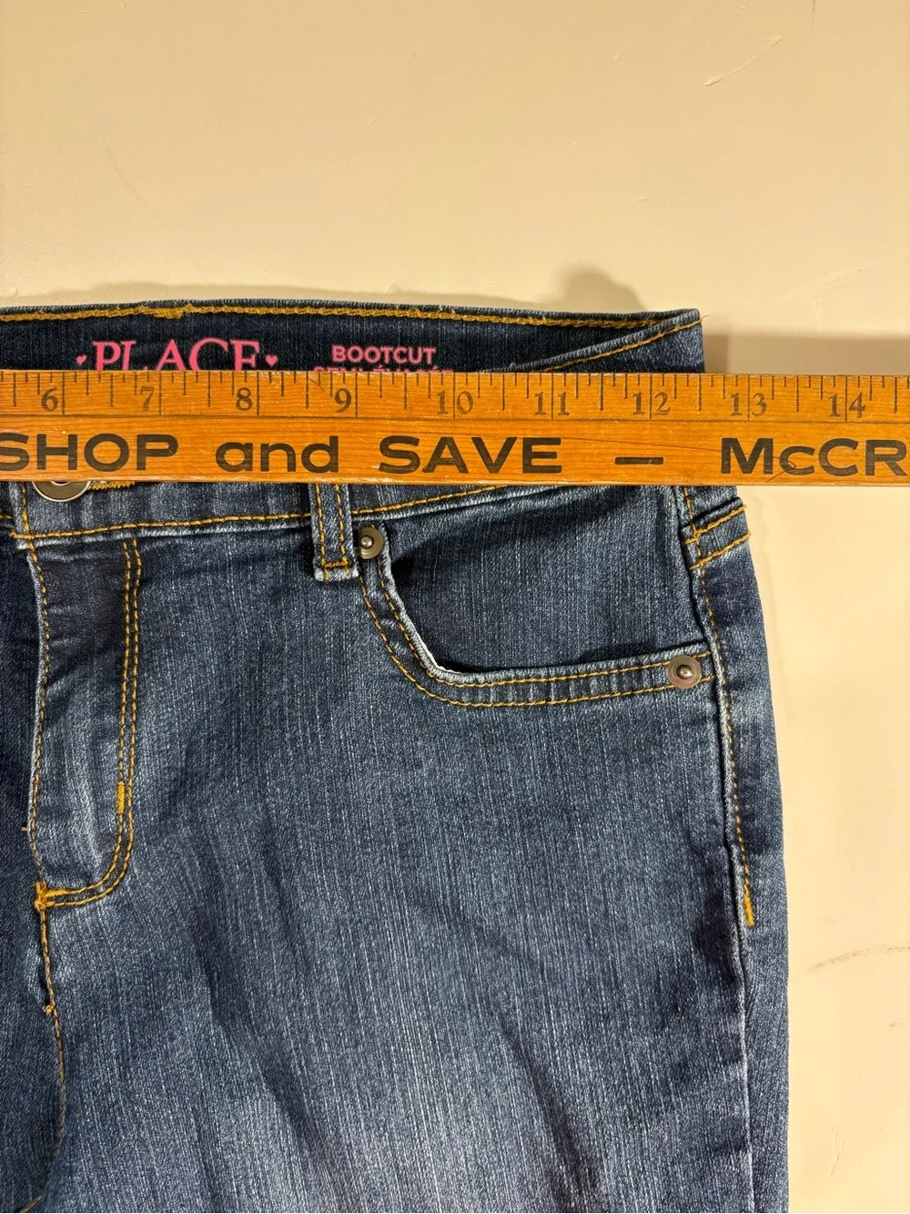 The CHILDREN'S PLACE Girls Dark Blue Bootcut Jeans